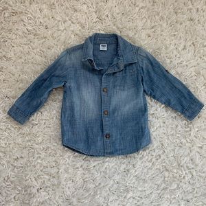 Old navy denim button down shirt